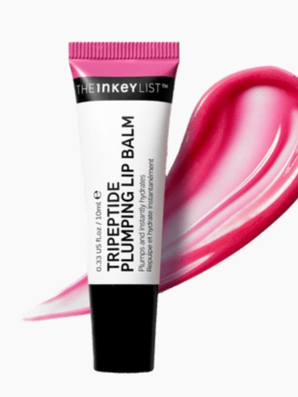 The Inkey List Tripeptide Plumping Lip Balm in Pink 10ml BRAND NEW IN BOX